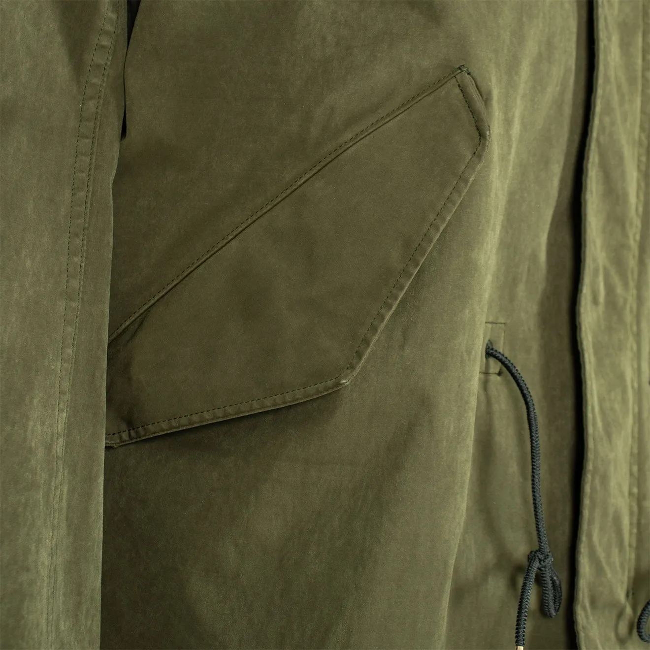 Ten C Kapuzen-Parka Jacke Grün