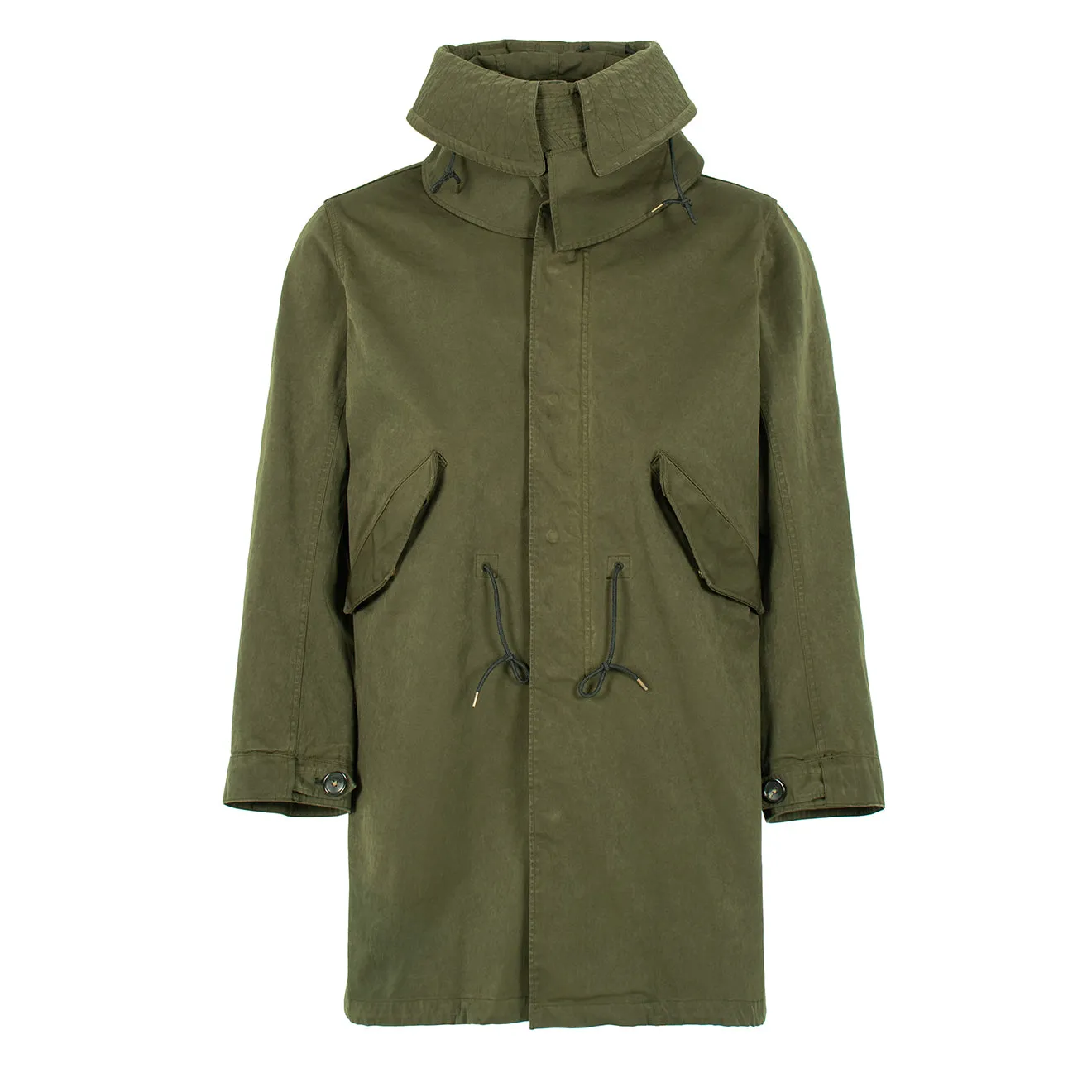 Ten C Kapuzen-Parka Jacke Grün