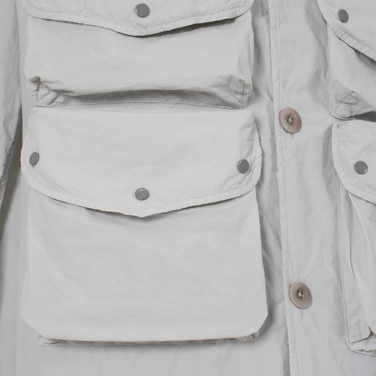 Ten C Leichte Jacke Grau Mikrochip