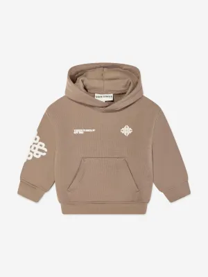 The Couture Club Kids Hoodie mit verschwommenem Emblem-Motiv in Braun
