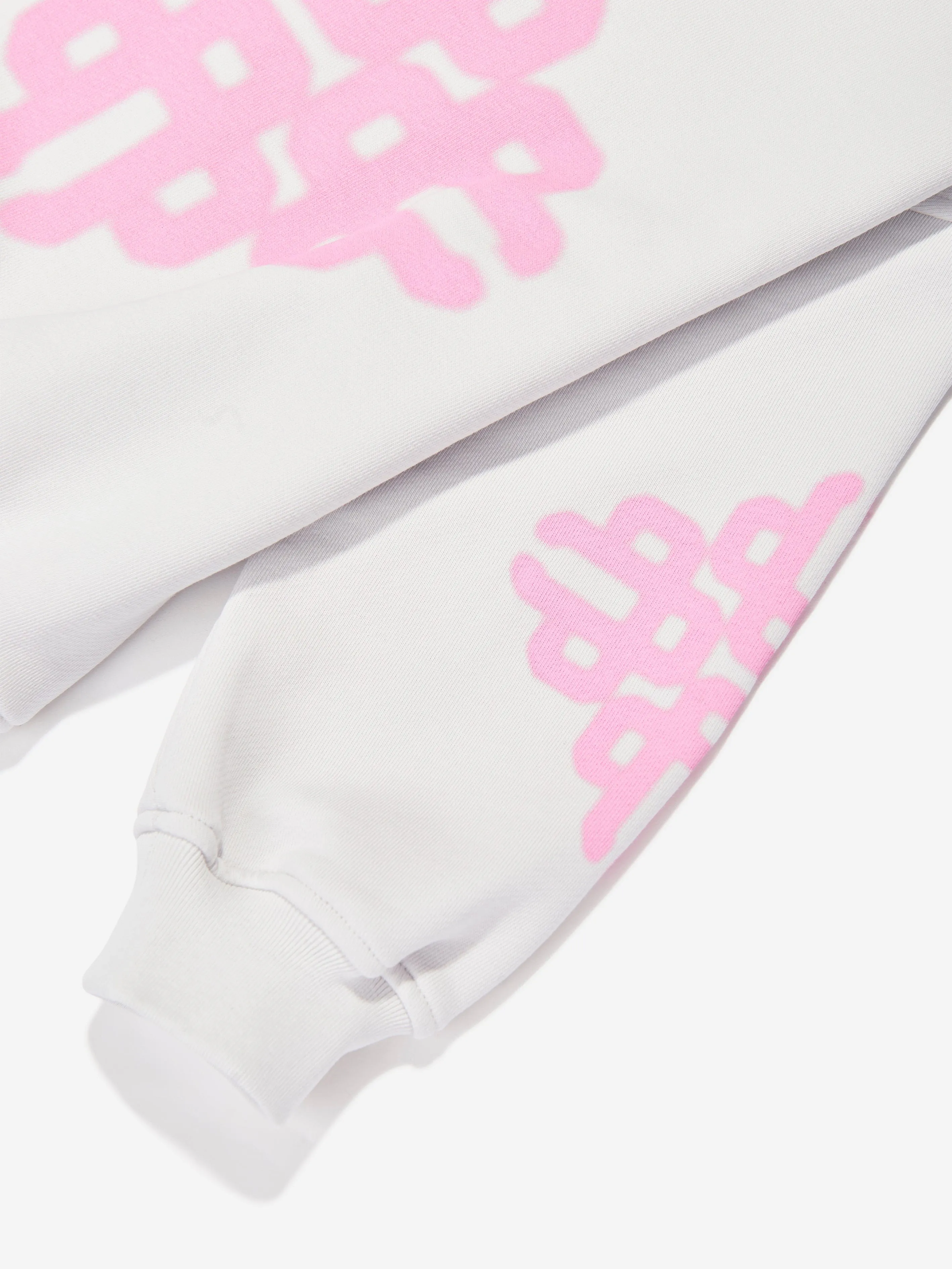 The Couture Club Kids Sweatshirt mit verschwommenem Emblem-Motiv in Elfenbein