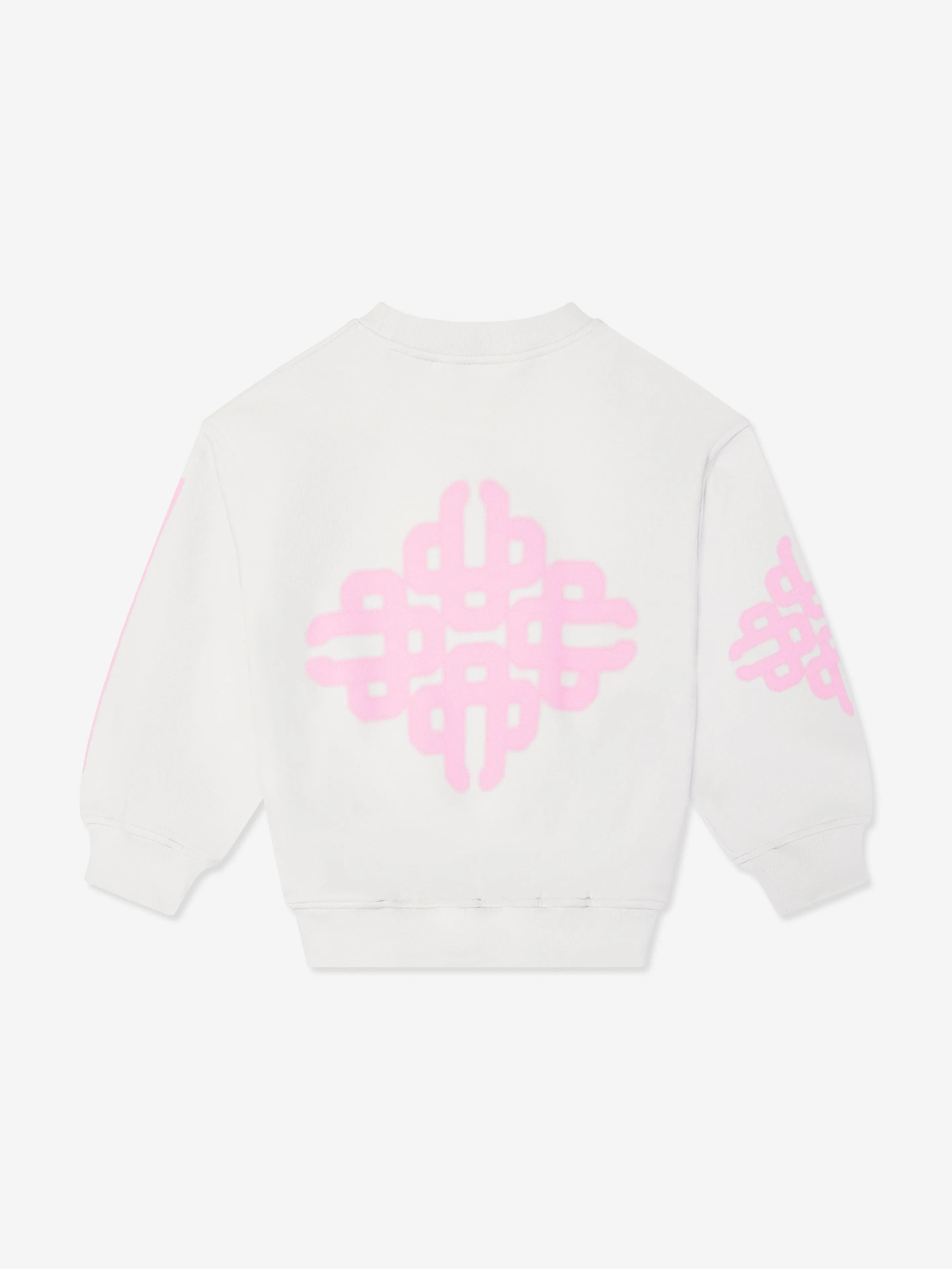The Couture Club Kids Sweatshirt mit verschwommenem Emblem-Motiv in Elfenbein