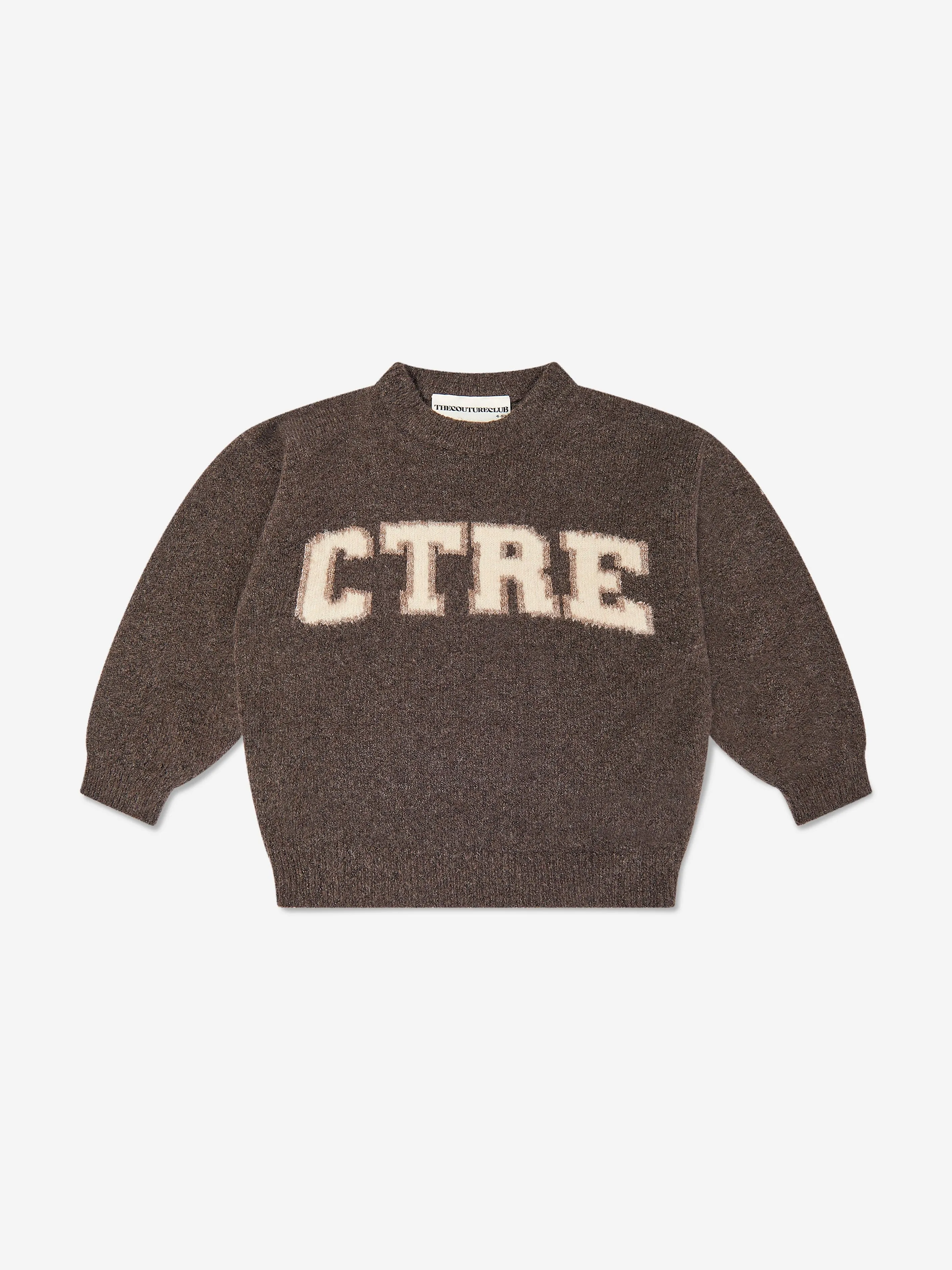The Couture Club Kids CTRE Sweatshirt in Braun