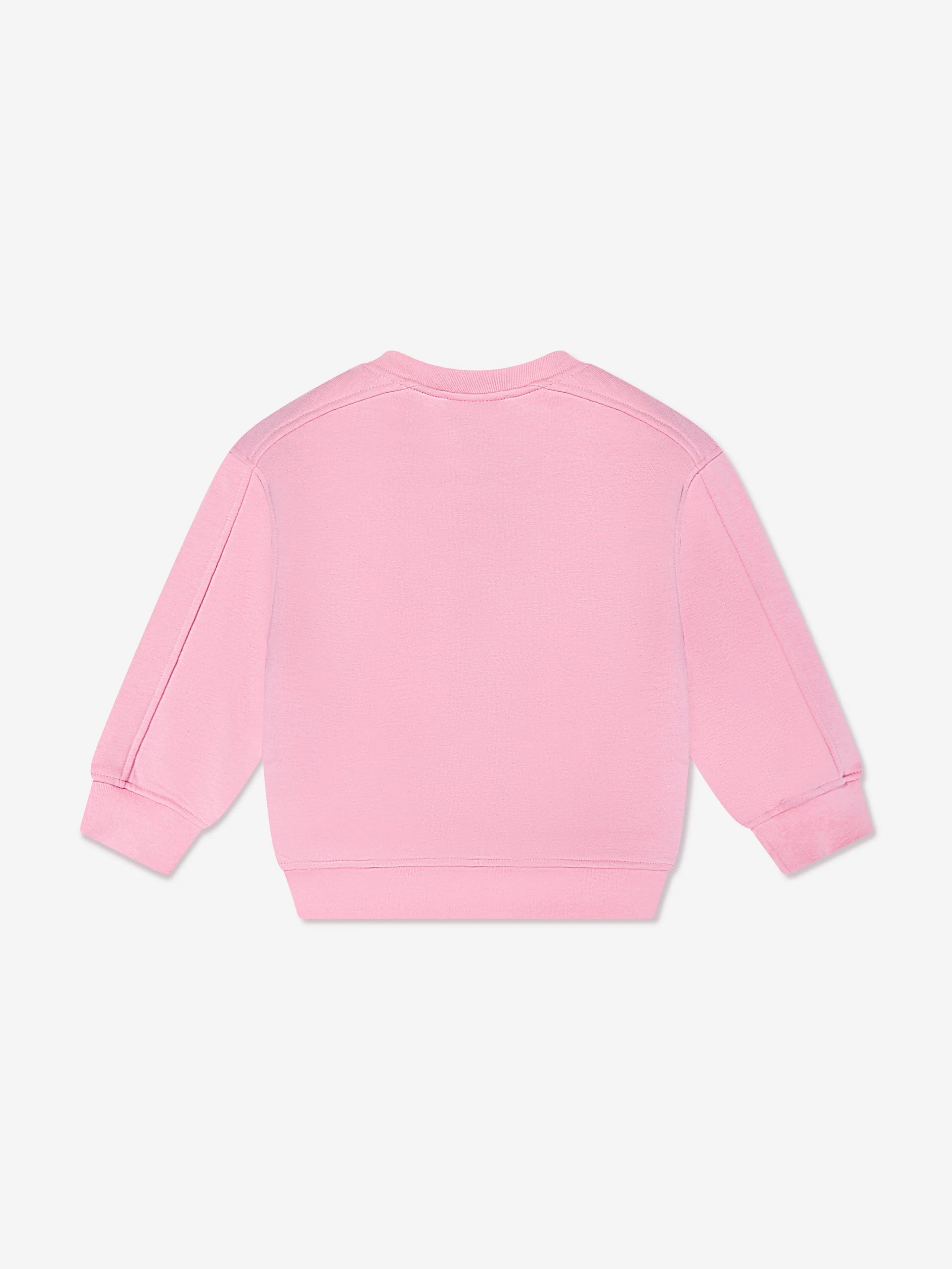 The Couture Club Kids Sweatshirt mit geprägtem Emblem in Rosa