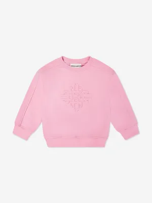 The Couture Club Kids Sweatshirt mit geprägtem Emblem in Rosa