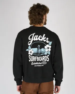 Tip Toe Schwergewicht Crewneck - Schwarz