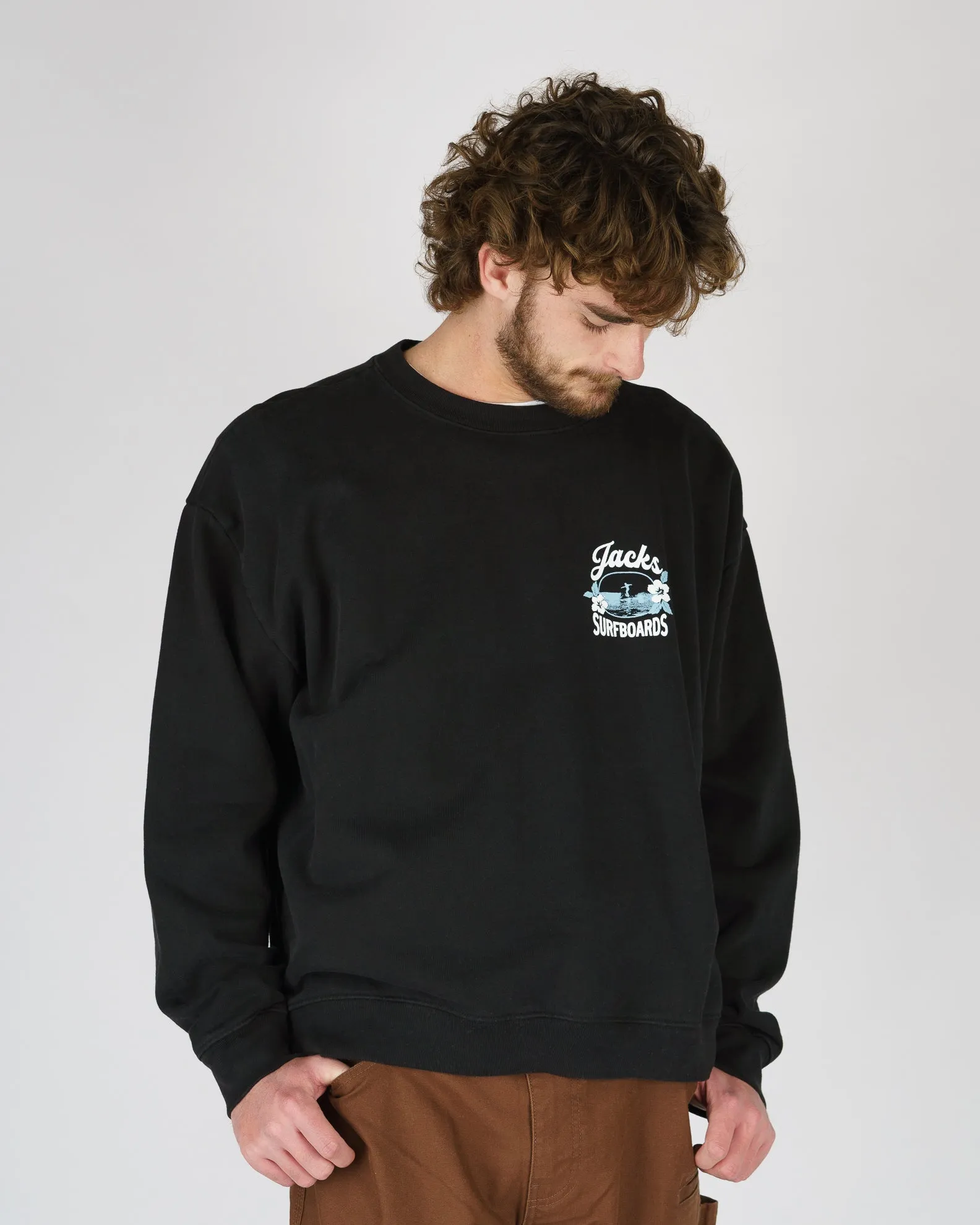Tip Toe Schwergewicht Crewneck - Schwarz