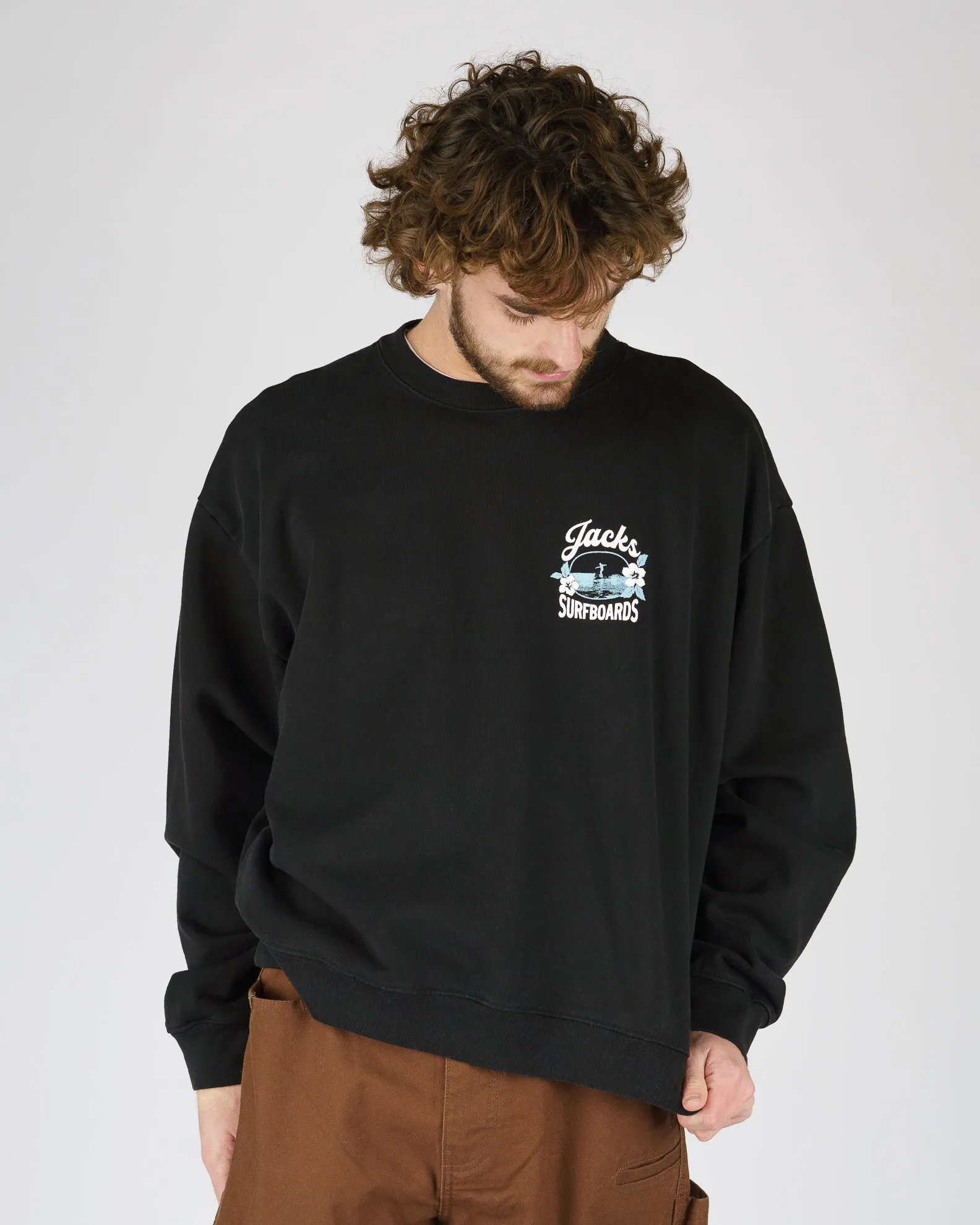 Tip Toe Schwergewicht Crewneck - Schwarz
