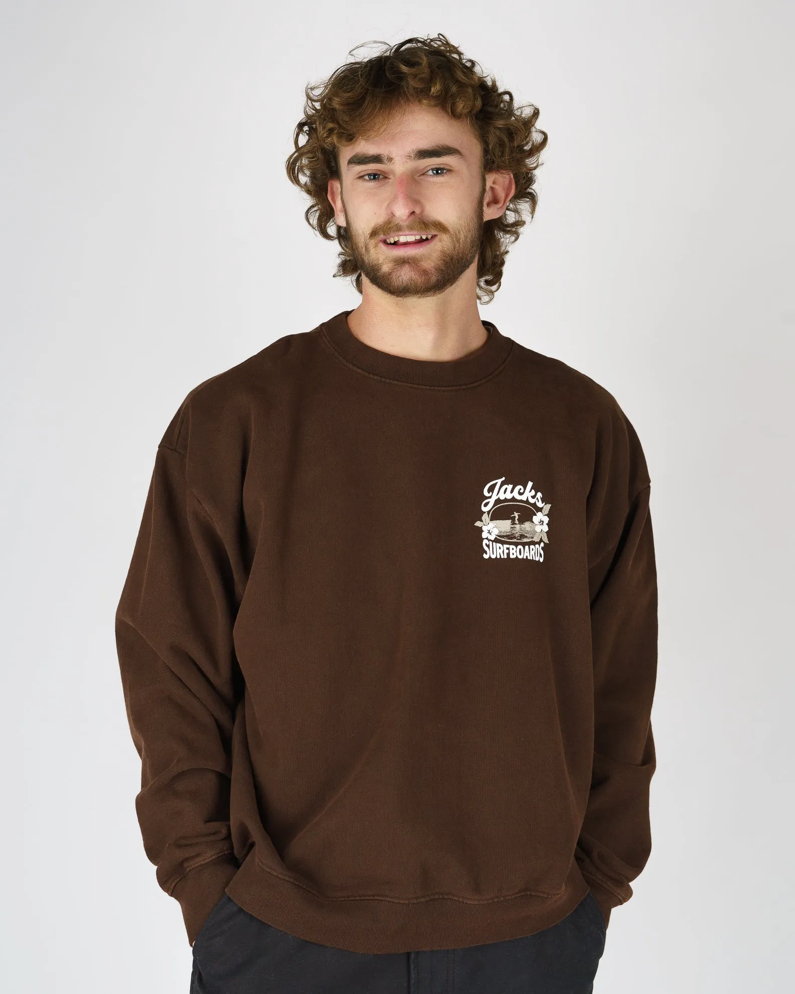 Tip Toe Schwergewicht Crewneck - Braun