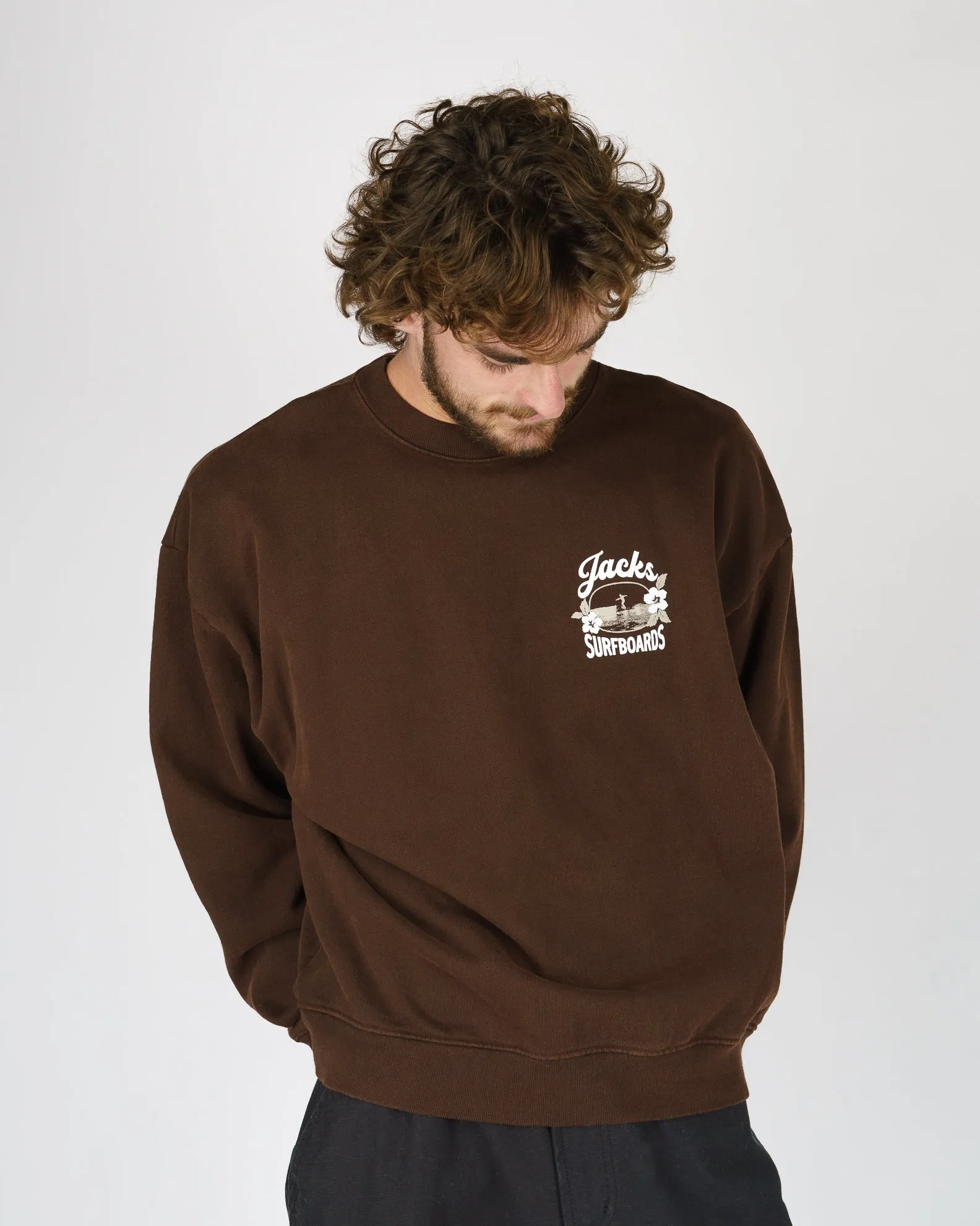 Tip Toe Schwergewicht Crewneck - Braun