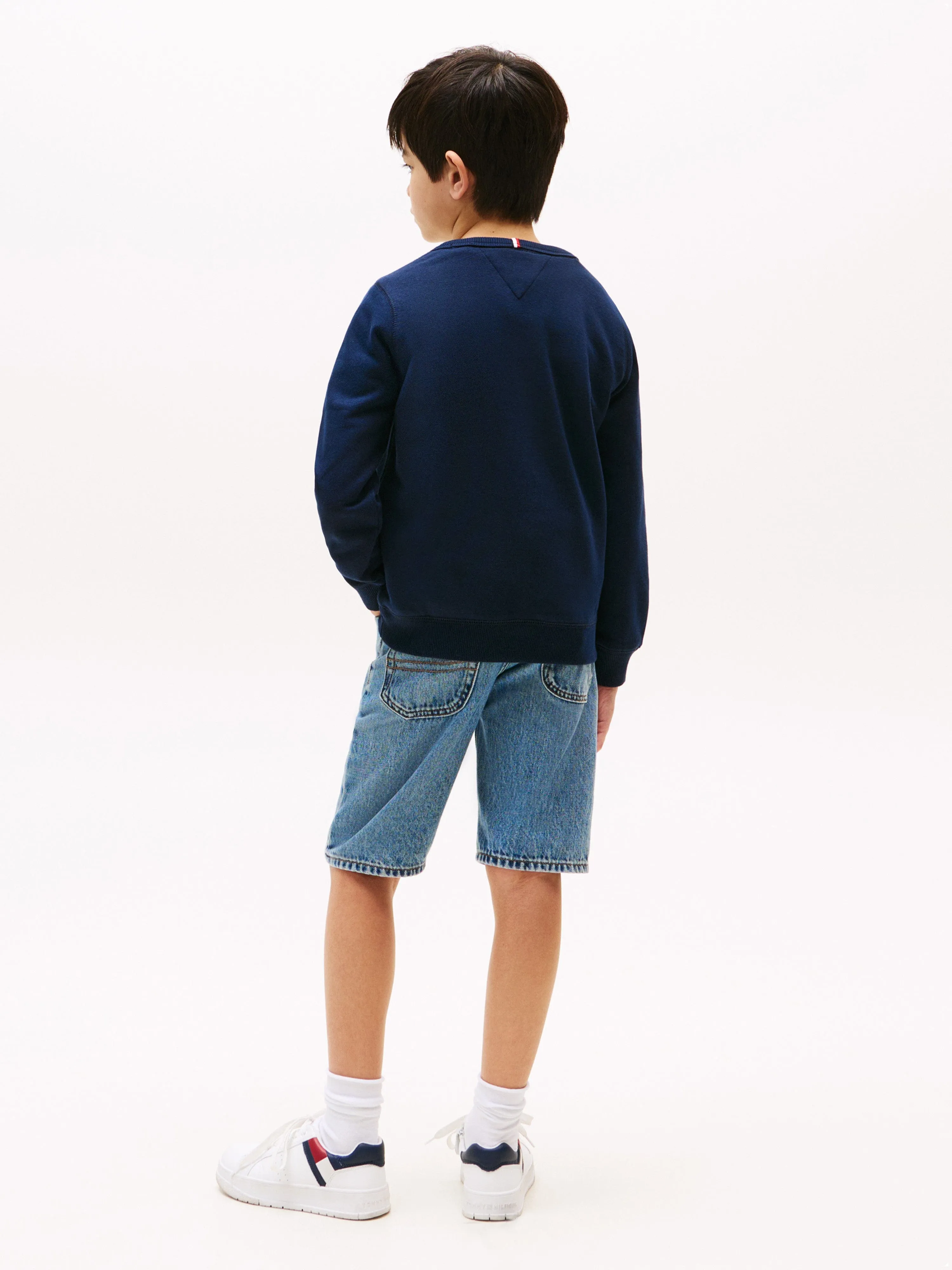 Tommy Hilfiger Jungen Tommy Flag Sweatshirt in Marineblau