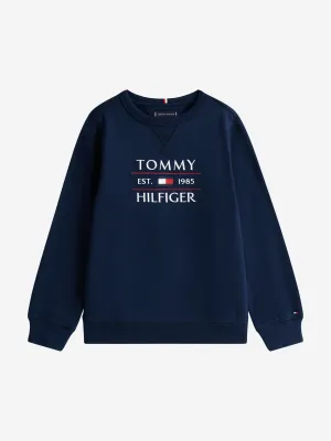 Tommy Hilfiger Jungen Tommy Flag Sweatshirt in Marineblau