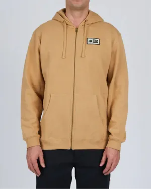Top-Stitch-Reißverschluss-Fleece-Hoodie - Sandstein