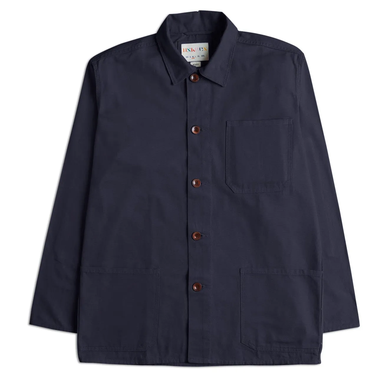 USKEES 3001 Knopf-Oberhemd Mitternachtsblau