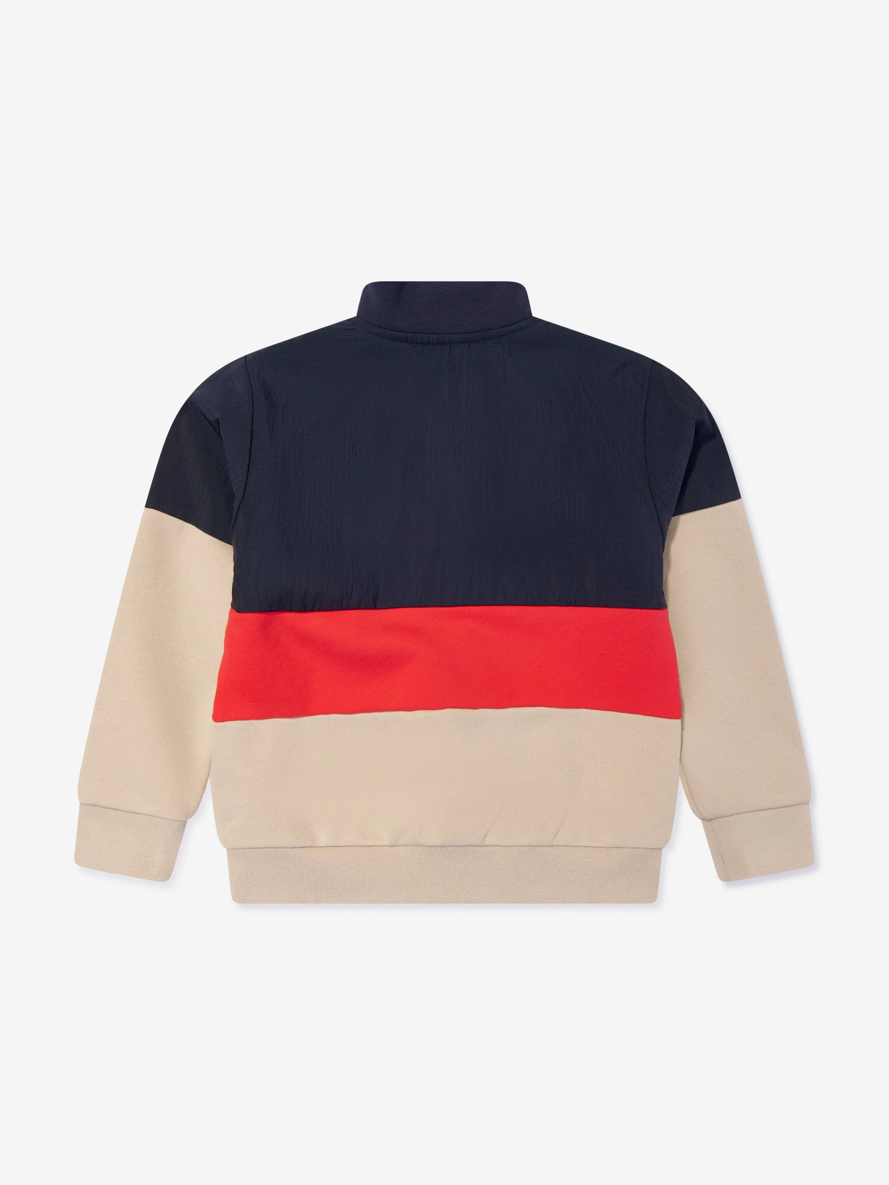 Versace Boys Logo Reißverschluss-Pullover in Mehrfarbig