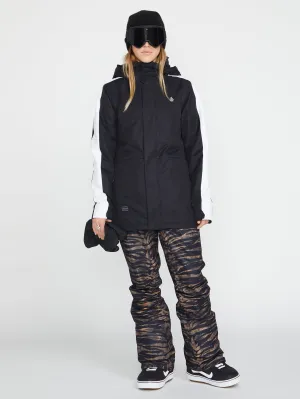 Volcom Westland Isolierte Damen-Snowboard- & Skijacke Schwarz Volcom
