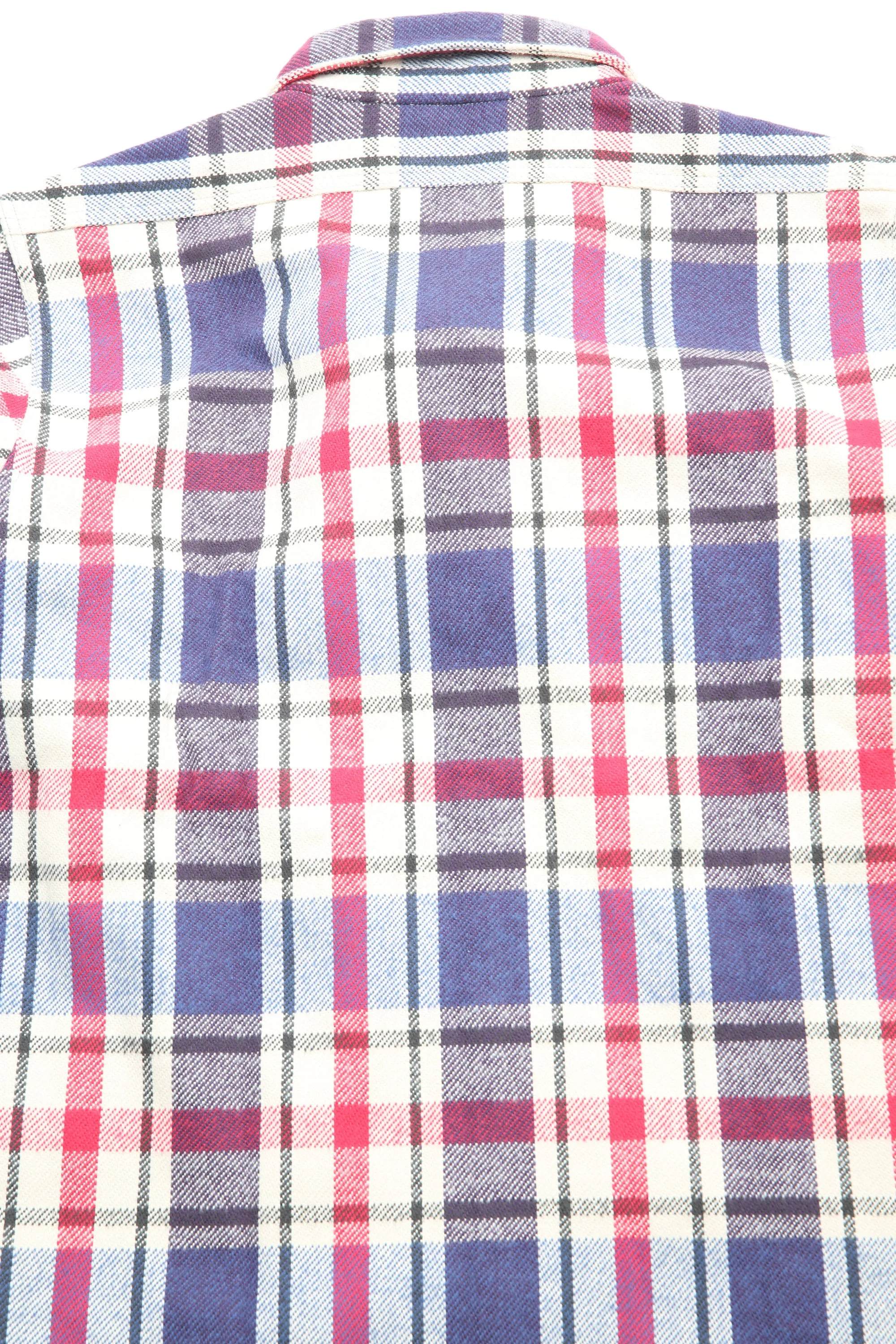 Warehouse & Co Los 3104 Flanellhemd - D-2 Blau (Ungewaschen)