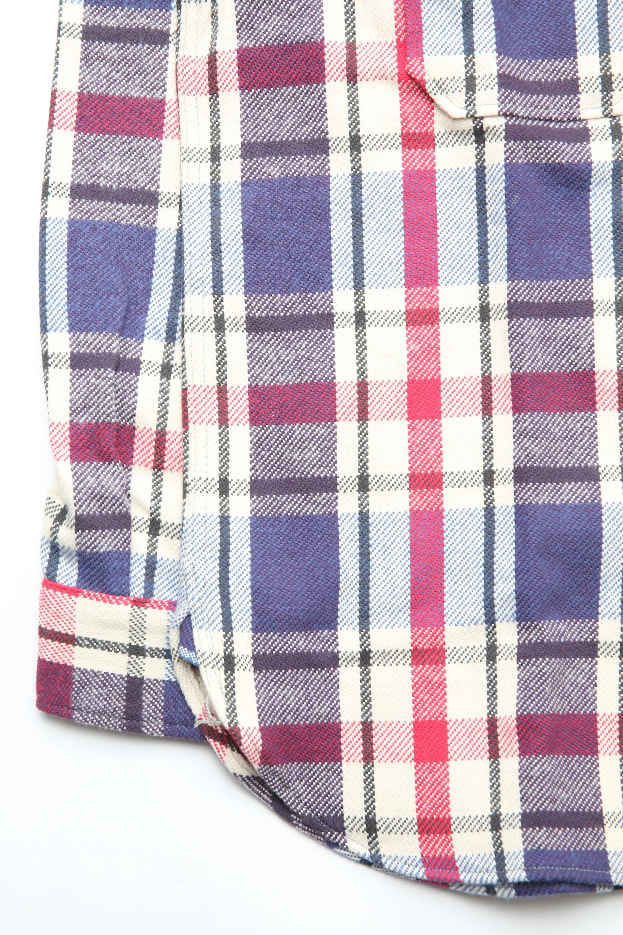 Warehouse & Co Los 3104 Flanellhemd - D-2 Blau (Ungewaschen)