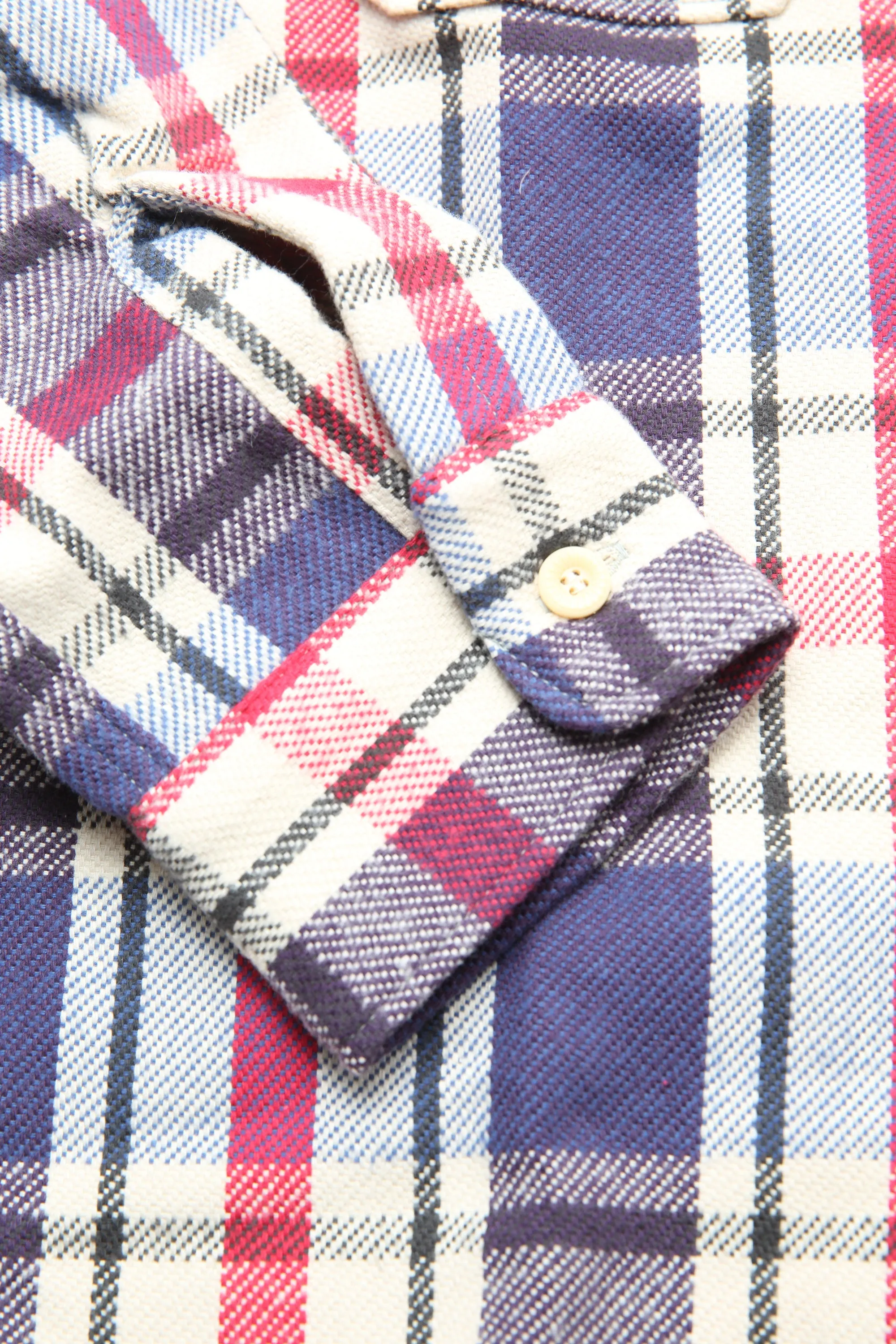 Warehouse & Co Los 3104 Flanellhemd - D-2 Blau (Ungewaschen)
