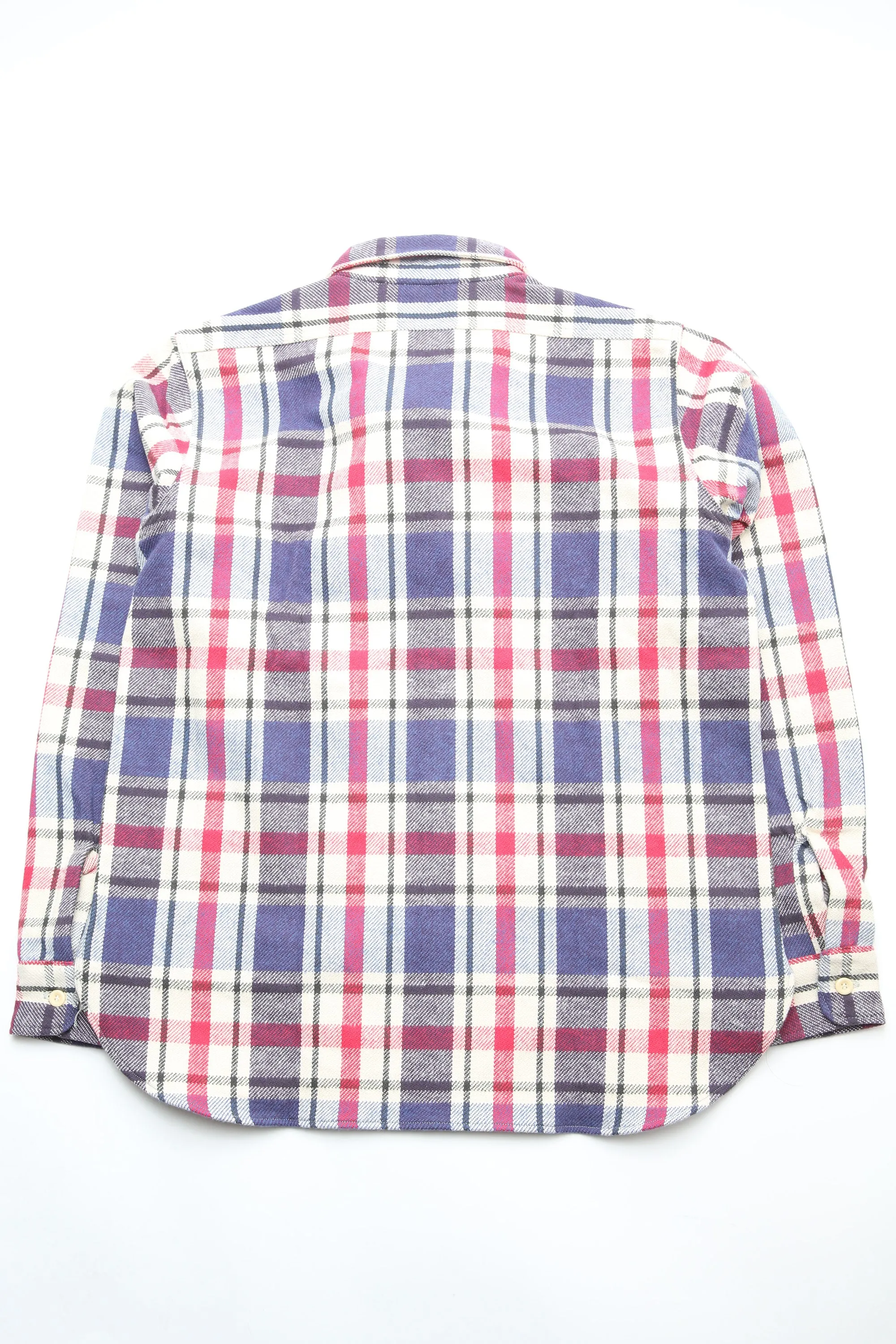 Warehouse & Co Los 3104 Flanellhemd - D-2 Blau (Ungewaschen)