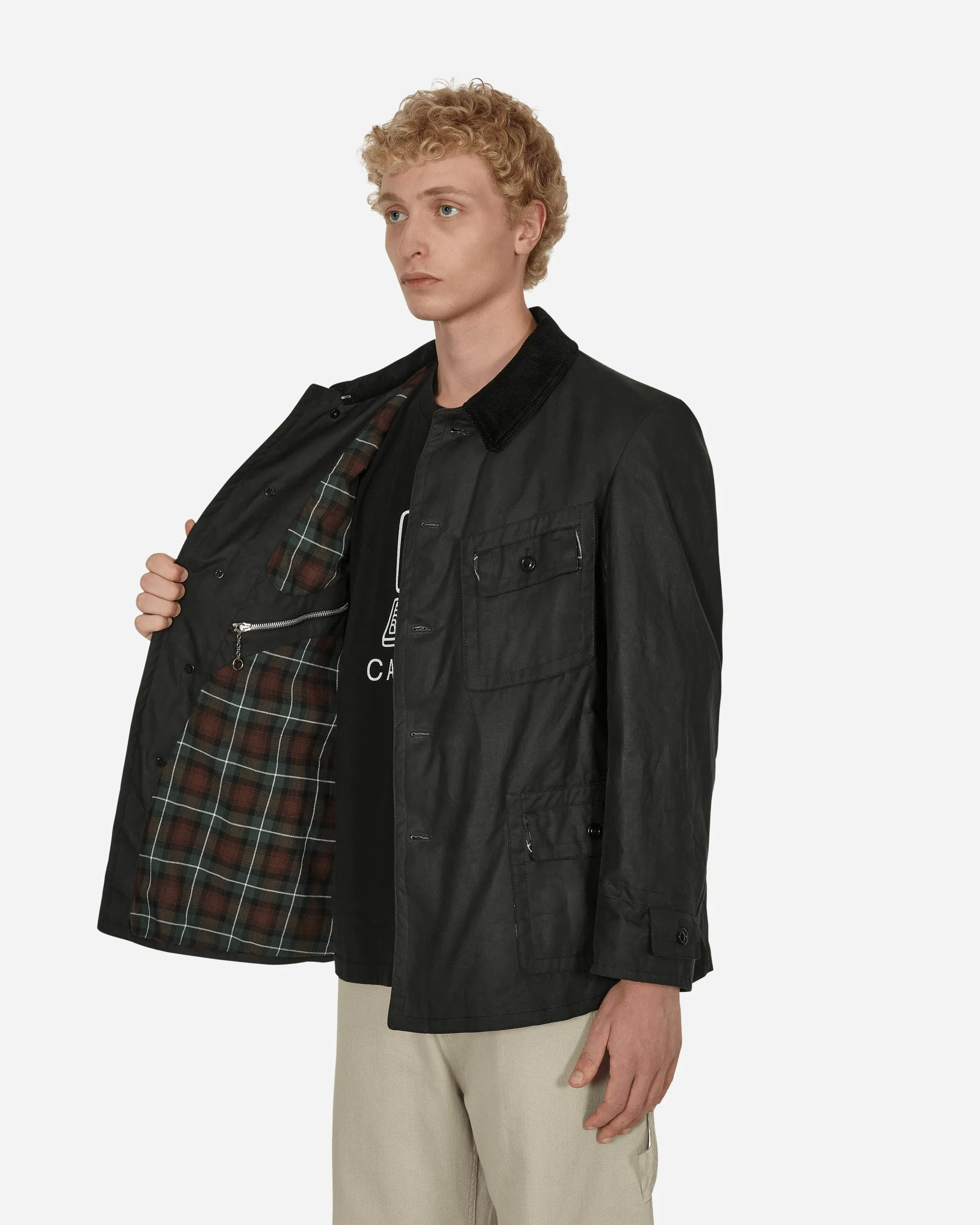 Gewachste Baumwolljacke Grün