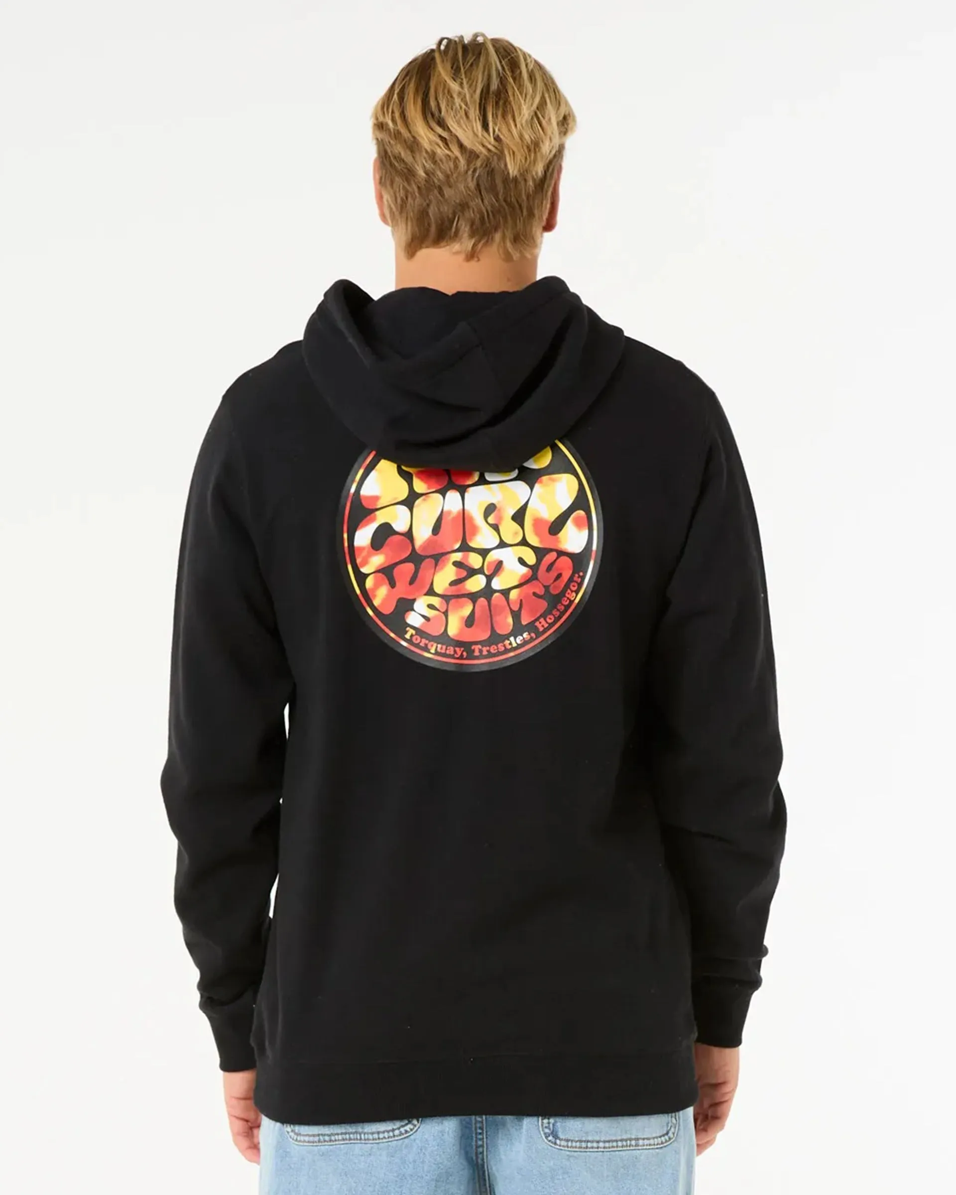 Wettie Passage Icon Zip Through Hoodie - Schwarz