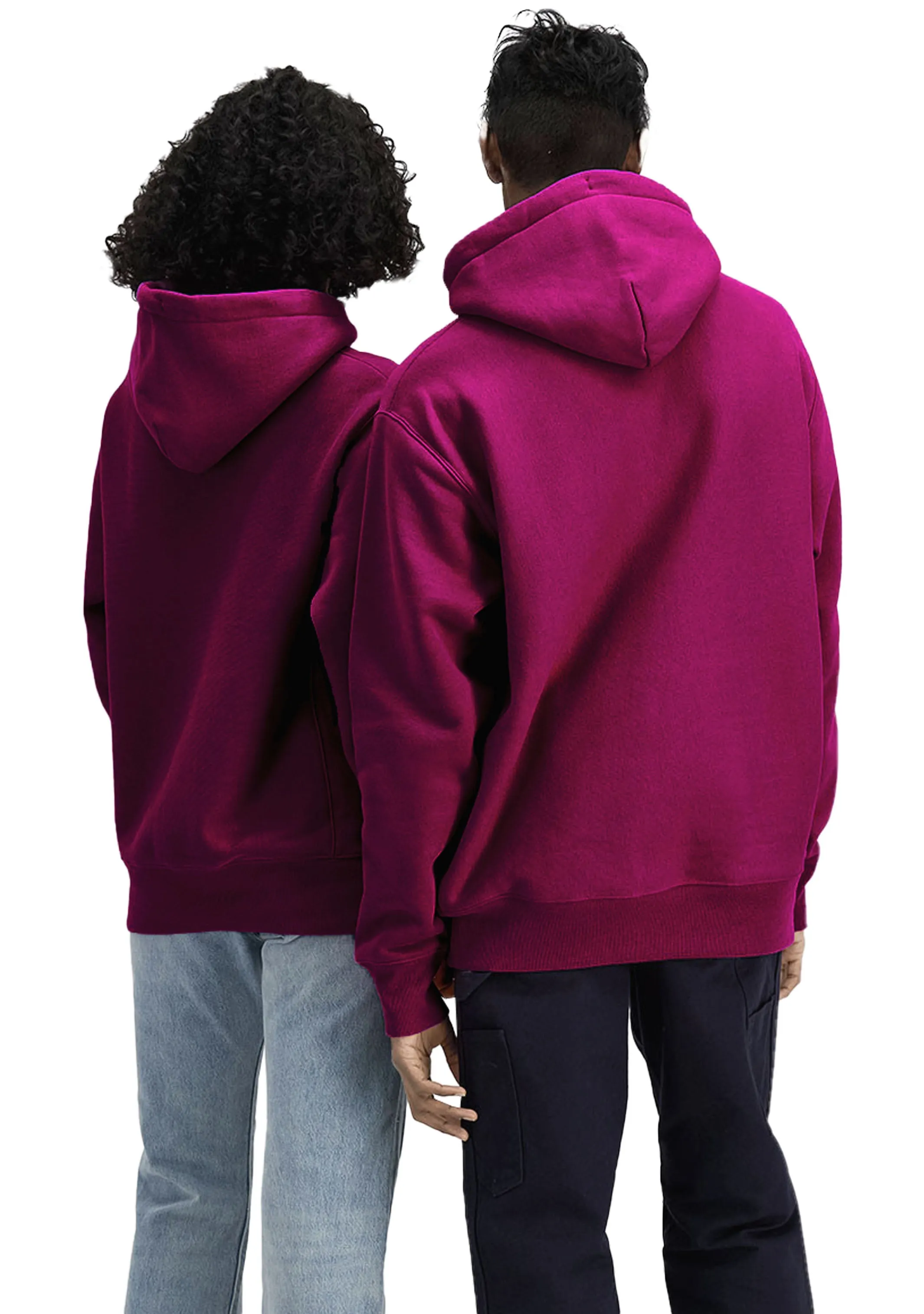 Damen C-Logo Hoodie Boyfriend Fit Pflaume <br> CTH6A1 HMF