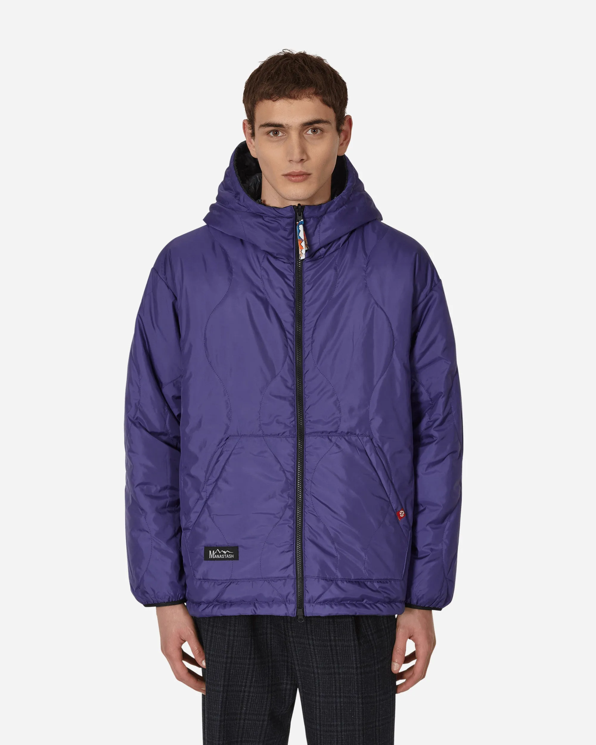 Y2K Reversible Kapuzenjacke Schwarz