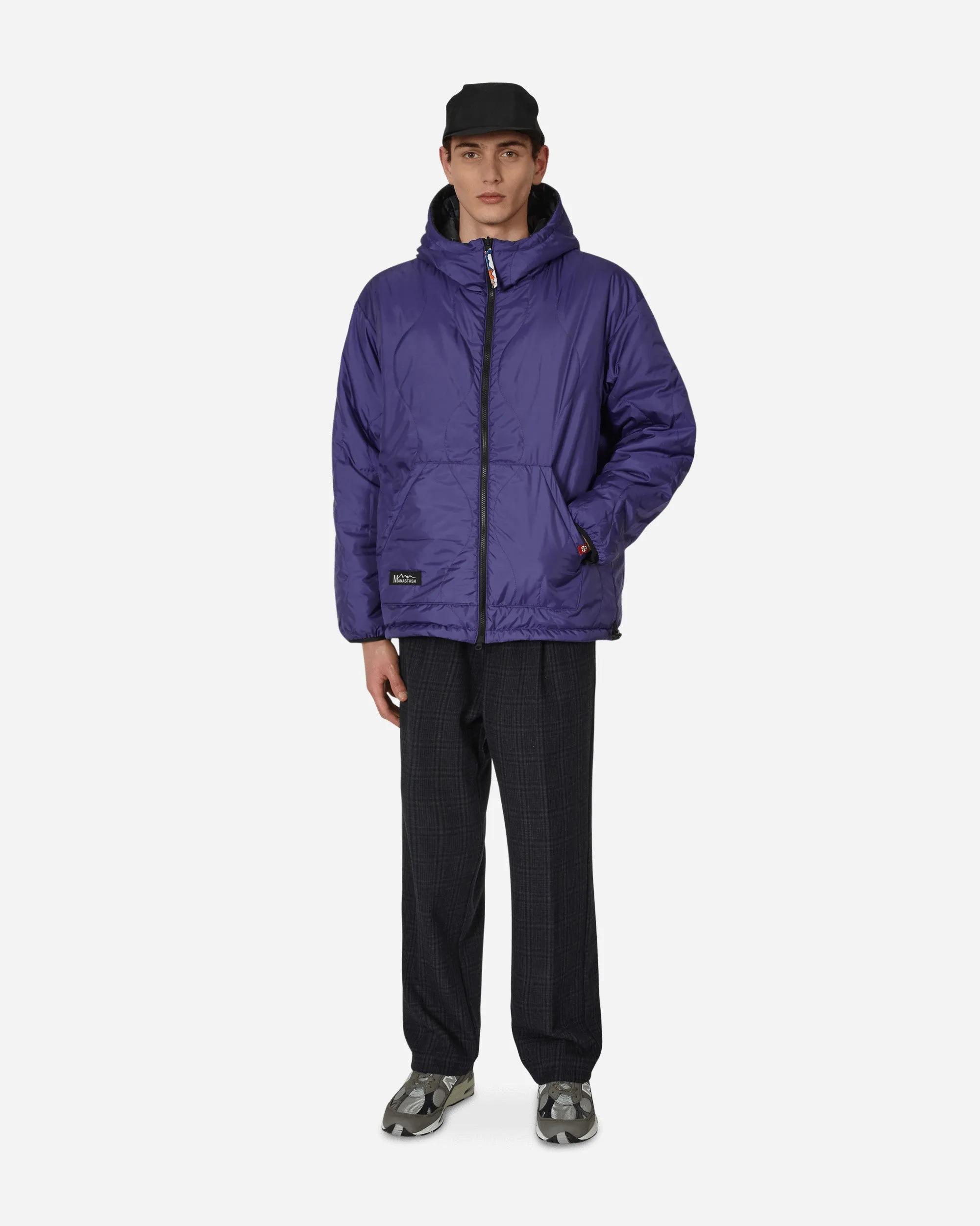 Y2K Reversible Kapuzenjacke Schwarz
